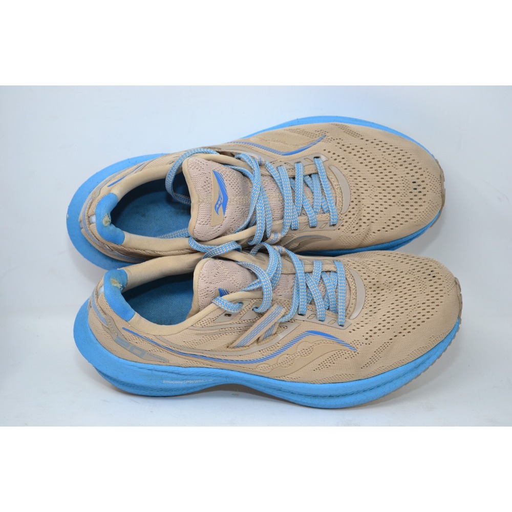 Saucony Triumph 20 Shoes Womens Size 8 Desert Aqua Road Running Support Trainer - Picture 9 of 12